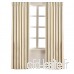 NAPEARL Rideau de Fenêtre Moderne à Œillets Salon Lot de 2 Panneaux  crème  46" Wx72 L - B07N1D8NBY